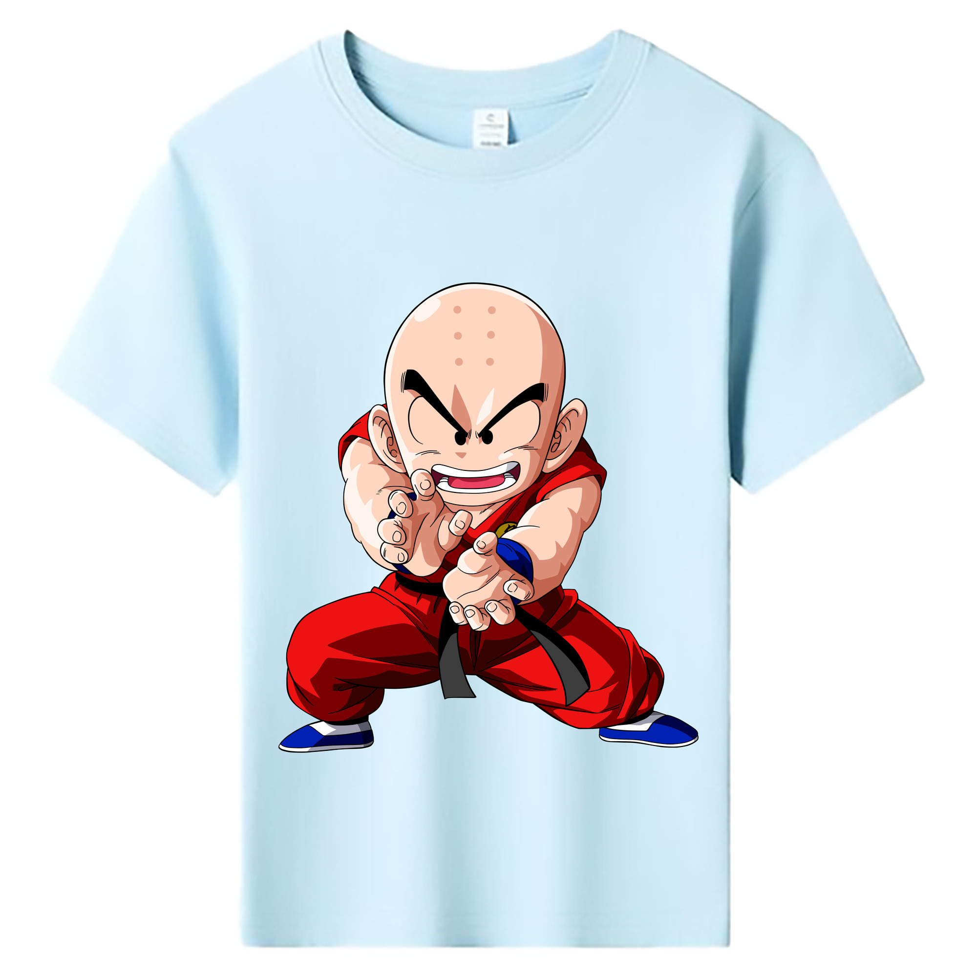 （画像用） ドラゴンボール クリリン DRAGON BALL krillin 綿100％キッズTシャツ（フロントプリント）